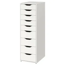 ikea-alex-komoda-9-szuflad-bialy-36x116-cm