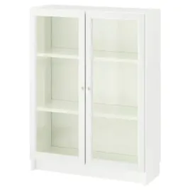 ikea-billy-oxberg-witryna-bialy-80x30x106-cm