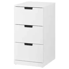 ikea-nordli-komoda-3-szuflady-biala-40x76-cm