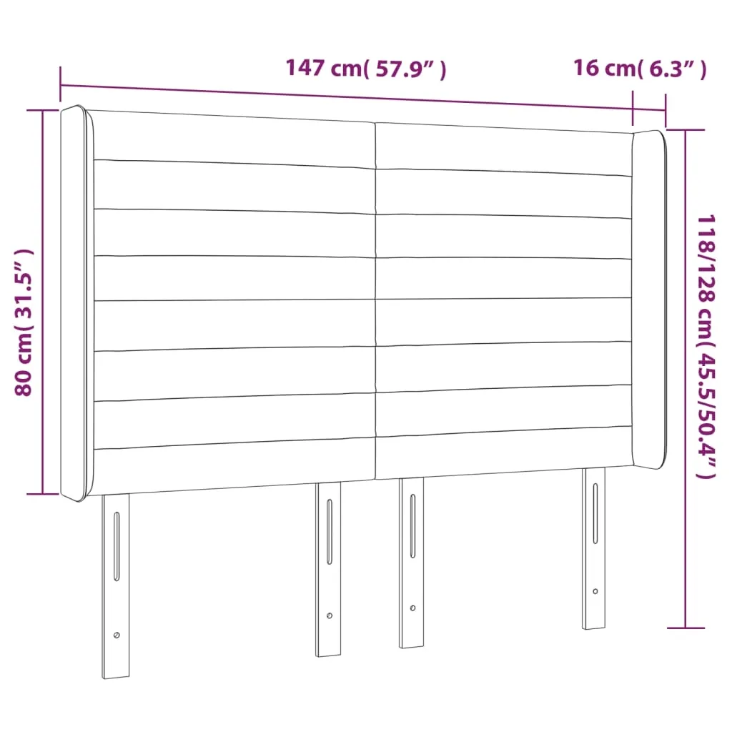 zaglowek-led-taupe-147x16x118-128-cm