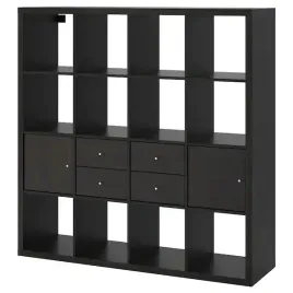 ikea-kallax-regal-z-4-wkladami-czarnbraz-147x147cm