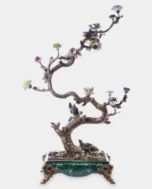 duzy-swiecznik-kwitnace-drzewo-z-ptakami-z-brazu-i-porcelany