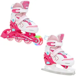 rolki-lyzwy-2w1-raven-lia-pink-30-33-kolko-led