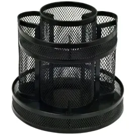 przybornik-biurkowy-siatka-czarny-obrotowy-gr-254