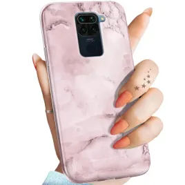 etui-do-xiaomi-redmi-note-9-wzory-rozowe-golden-rose-pudrowy-roz-obudowa