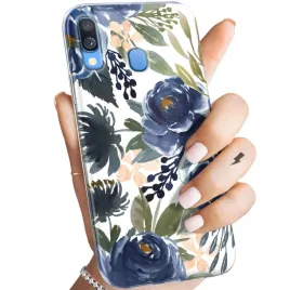 etui-do-samsung-galaxy-a40-wzory-kwiaty-kwieciste-flower-obudowa-pokrowiec