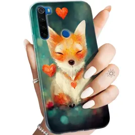 etui-do-xiaomi-redmi-note-8t-wzory-liski-lisy-fox-obudowa-pokrowiec-case