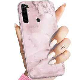 etui-do-xiaomi-redmi-note-8-wzory-rozowe-golden-rose-pudrowy-roz-obudowa
