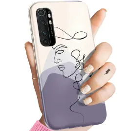 etui-do-xiaomi-mi-note-10-lite-wzory-continuous-line-art-kreska-linie-case