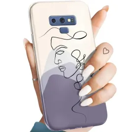 etui-do-samsung-galaxy-note-9-wzory-continuous-line-art-kreska-linie-case