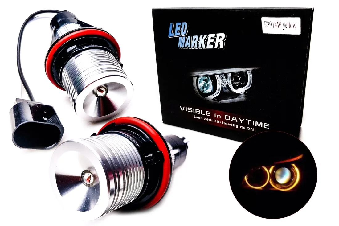 led-markery-14w-ringi-bmw-e39-e60-e61-e63-e64-e65-stan-nowy