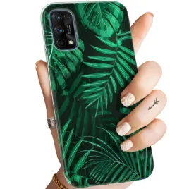 etui-do-realme-7-pro-wzory-liscie-lisciaste-natura-obudowa-pokrowiec-case