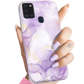 etui-do-samsung-galaxy-a21s-wzory-fioletowe-fiolet-ksztalty-obudowa-case