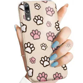 etui-do-huawei-p20-pro-wzory-lapki-slady-lapa-stopa-obudowa-pokrowiec-case