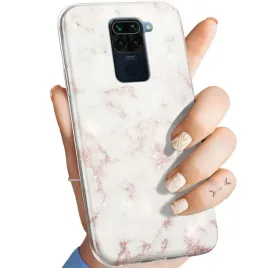 etui-do-xiaomi-redmi-note-9-wzory-biale-kamien-ksztalty-obudowa-pokrowiec
