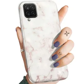 etui-do-samsung-galaxy-a12-m12-wzory-biale-kamien-ksztalty-obudowa-case