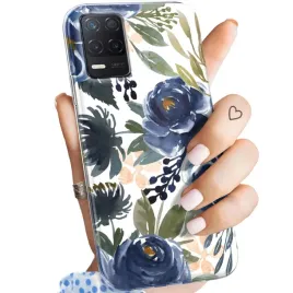 etui-do-realme-8-5g-wzory-kwiaty-kwieciste-flower-obudowa-pokrowiec-case