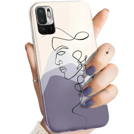 etui-do-xiaomi-redmi-note-10-5g-wzory-continuous-line-art-kreska-linie-case
