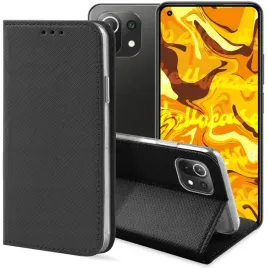 etui-z-klapka-do-xiaomi-mi-11-lite-4g-5g-czarne-zamykane-magnetyczne-flip
