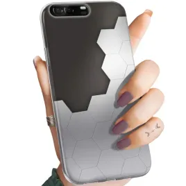 etui-do-huawei-p9-wzory-szare-metallic-grey-obudowa-pokrowiec-case