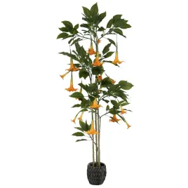 datura-sztuczna-roslina-dekoracyjna-200-cm-zolte-kwiaty-zielone-liscie
