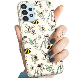 etui-do-samsung-galaxy-a13-4g-wzory-owady-motyle-pszczolki-obudowa-case