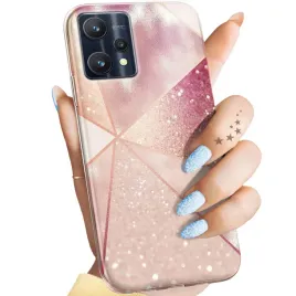 etui-do-realme-9-pro-wzory-rozowe-zloto-roz-obudowa-pokrowiec-case