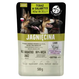 mokra-karma-dla-psa-saszetka-siekana-jagniecina-galareta-500g-petrepublic