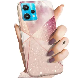etui-do-realme-9-pro-plus-wzory-rozowe-zloto-roz-obudowa-pokrowiec-case
