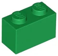 lego-3004-brick-cegielka-1x2-zielony-green