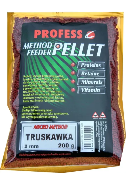 pellet-method-feeder-micro-2mm-truskawka-200g-profess-marka-profess