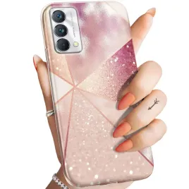 etui-do-realme-gt-master-5g-wzory-rozowe-zloto-roz-obudowa-pokrowiec-case