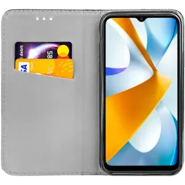 etui-z-klapka-do-xiaomi-poco-c40-czarne-zamykane-magnetyczne-kabura-futeral