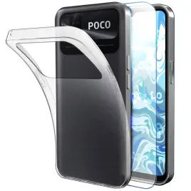 etui-do-xiaomi-poco-c40-przezroczyste-silikonowe-ochronne-szklo-9h