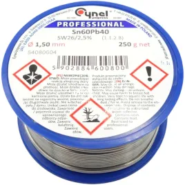 cyna-lutownicza-lc60-sw26-sn60pb40-15mm-250g-025kg-cynel-professional-pol