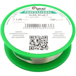 cyna-lutownicza-sn993cu07-1mm-100g-01kg-cynel-bezolowiowa-z-topnikiem