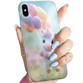 etui-do-iphone-x-xs-wzory-jednorozec-bajki-ksiezniczki-obudowa-pokrowiec