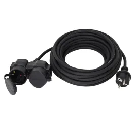 przedluzacz-yide-20m-z-2-gniazdami-schuko-czarny-ip44-odpornosc-3500-w
