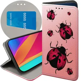etui-z-klapka-do-realme-c21y-c25y-wzory-biedronka-z-biedronka-ladybug