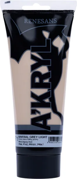 Farba Akrylowa Renesans 200ml 71 Szary Mineralny Jasny