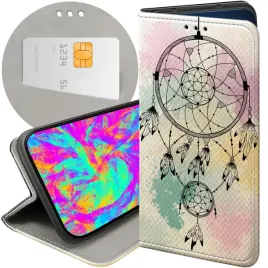 etui-z-klapka-do-xiaomi-redmi-note-8t-wzory-boho-lapacz-snow-piora-futeral