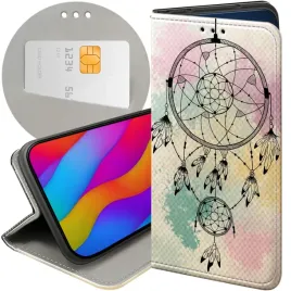 etui-z-klapka-do-iphone-12-mini-wzory-boho-lapacz-snow-piora-futeral-case