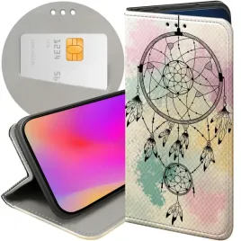 etui-z-klapka-do-realme-10-pro-5g-wzory-boho-lapacz-snow-piora-futeral-case