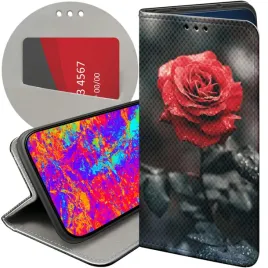 etui-z-klapka-do-samsung-galaxy-a13-4g-wzory-roza-z-roza-rose-futeral-case