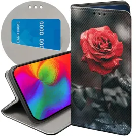etui-z-klapka-do-motorola-moto-g42-wzory-roza-z-roza-rose-futeral-pokrowiec
