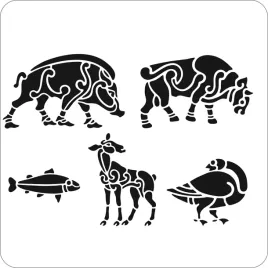 szablon-do-malowania-szablon-wielorazowy-zwierzeta