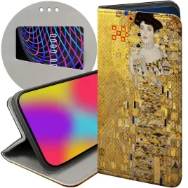 etui-z-klapka-do-realme-8-5g-wzory-klimt-gustav-pocalunek-futeral-pokrowiec