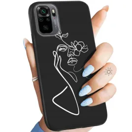 etui-matowe-do-xiaomi-redmi-note-10-wzory-line-art-kreska-linia-obudowa