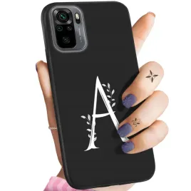 etui-matowe-do-xiaomi-redmi-note-10-wzory-inicjaly-litery-litera-obudowa