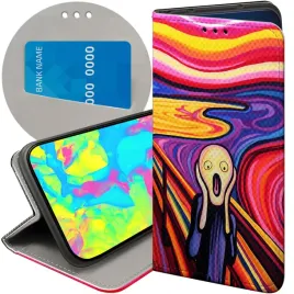 etui-z-klapka-do-iphone-14-plus-wzory-krzyk-munch-edvard-scream-futeral